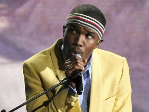 FILE - This Feb. 10, 2013, file photo shows Frank Ocean performing at the 55th annual Grammy Awards in Los Angeles.  Apple Music announced its top 10 albums of all time on Wednesday, May 22, 2024, and Ocean's 2016 