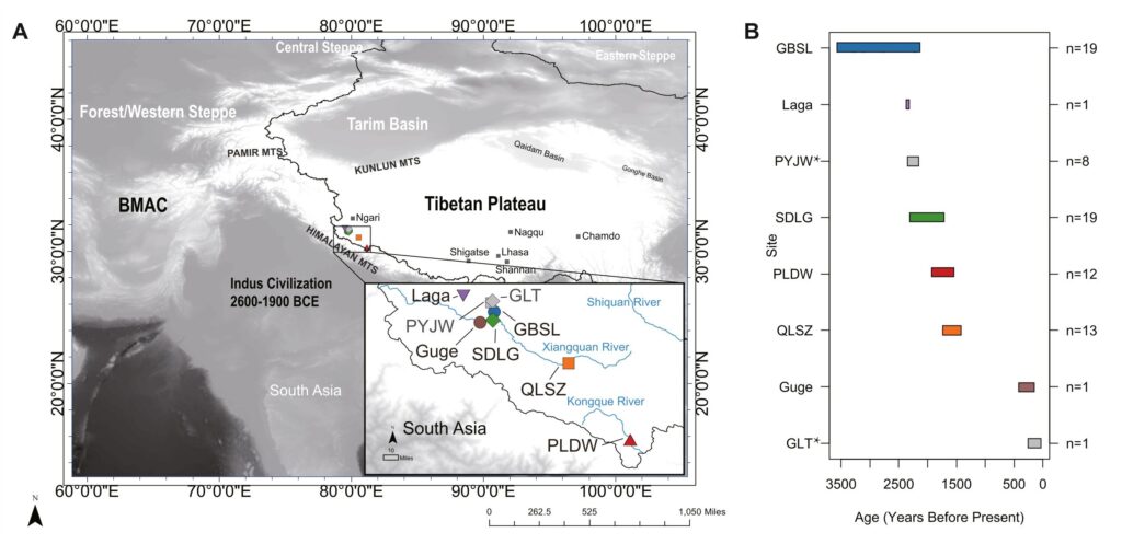 Ancient DNA study reveals population history of western Tibetan Plateau