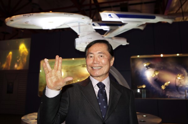 FILE – Actor George Takei, who played the role of helm officer Sulu in the original TV series, 