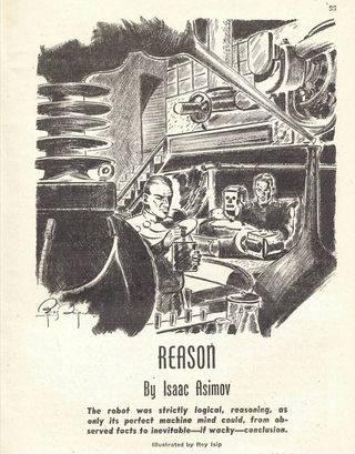 a drawing of a turn-of-the-century scientist in a laboratory examining something.