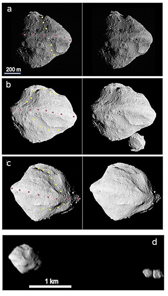 The Moon orbiting the asteroid "Dinky" is actually two small moons stuck together