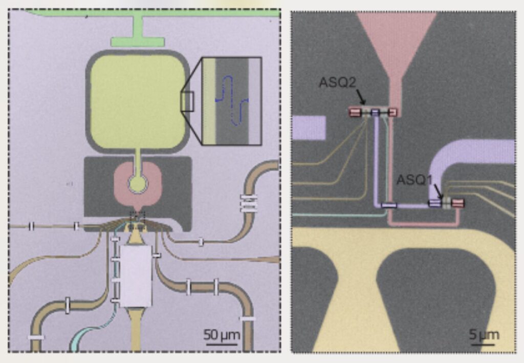 The tunable coupling of two distant superconducting spin qubits