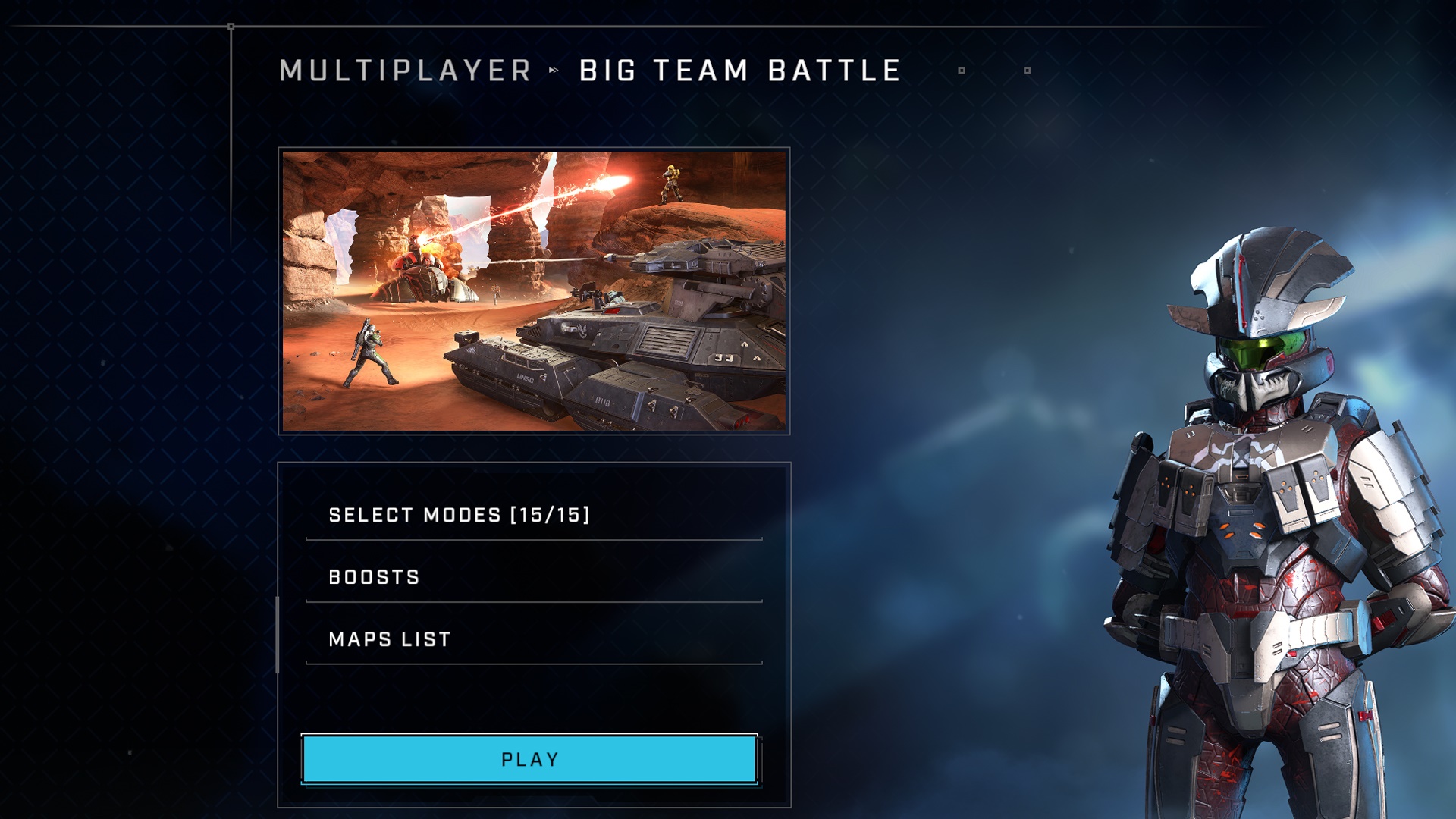 Screenshot of Halo Infinite Match Composer for BTB showing number of modes selected