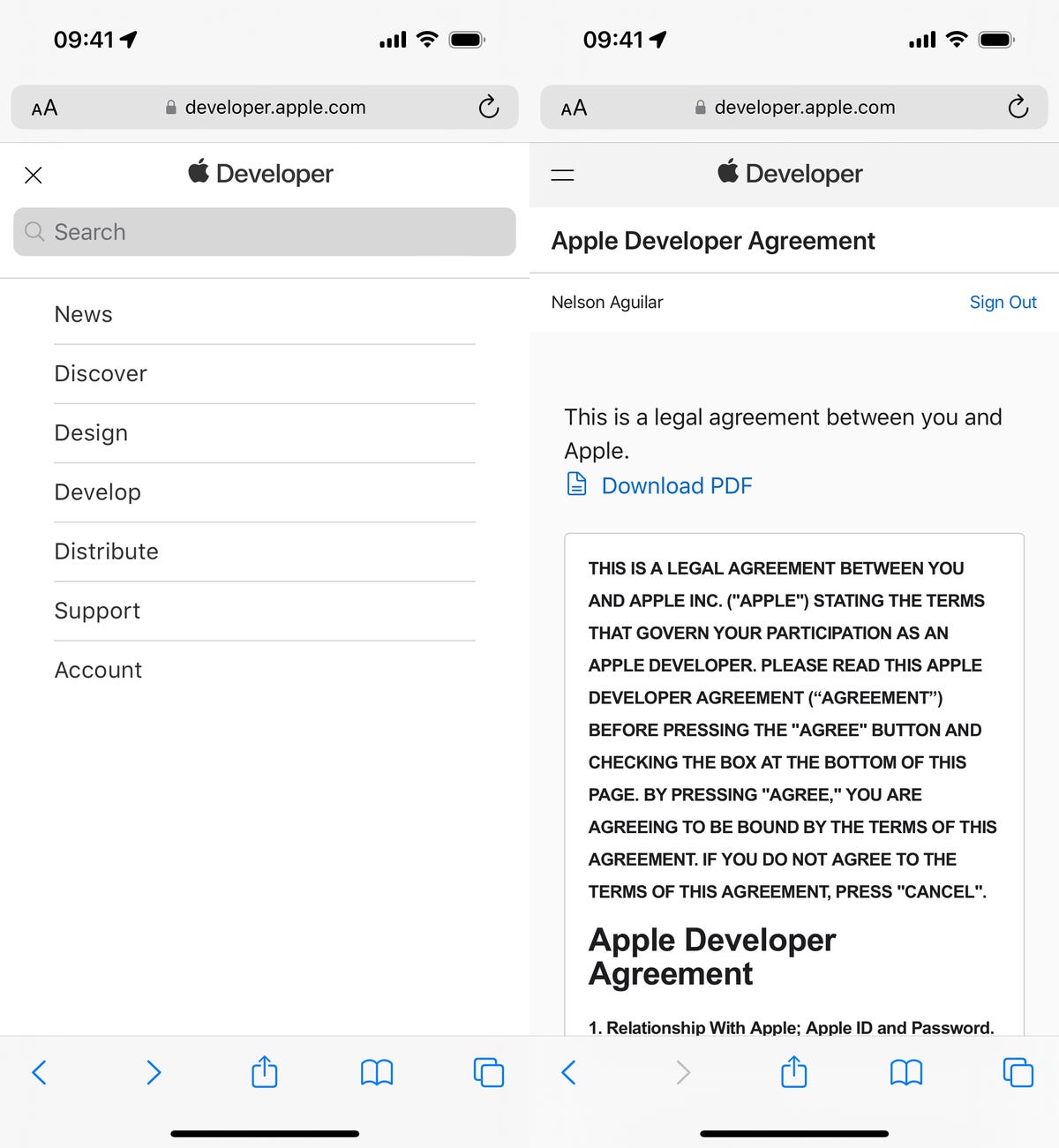 create a free Apple Developer Program account for iOS 17