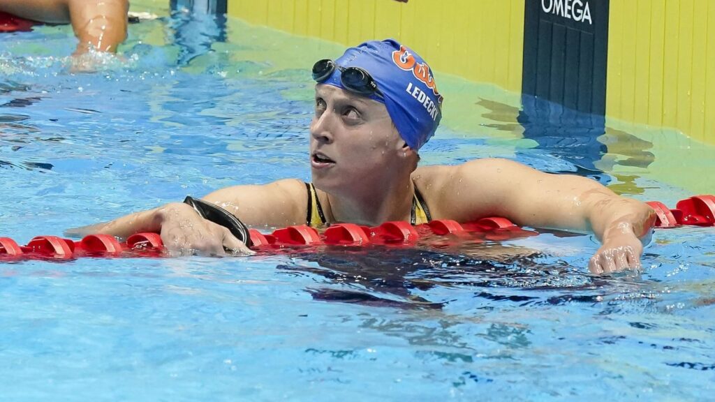 Katie Ledecky and record crowd highlight historic first day of U.S. Olympic swimming trials