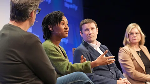 Alamy Science journalist Layal Liverpool speaks about racial health inequalities at the Hay Festival (Credit: Alamy)