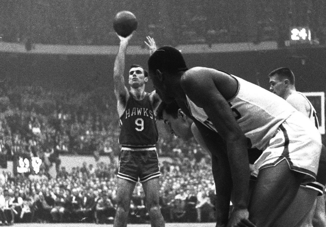 Bob Pettit vs. the Boston Celtics