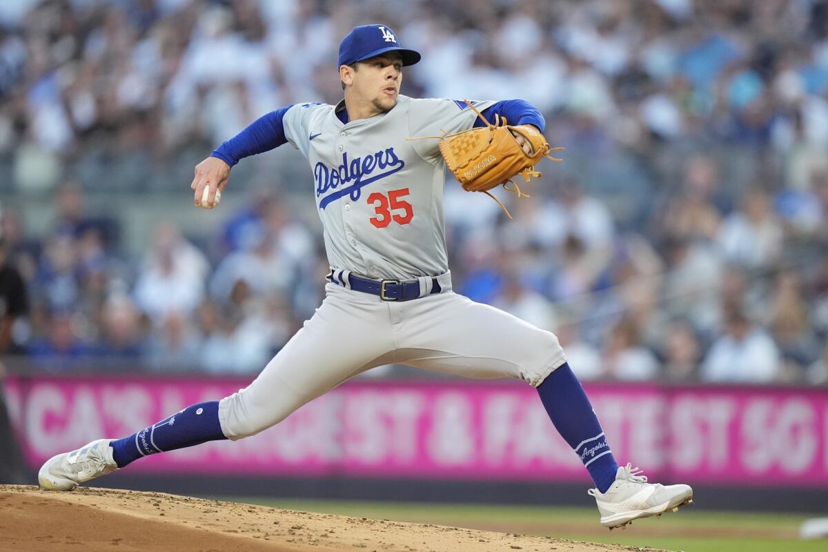 Gavin Stone delivers against the New York Yankees on June 8.