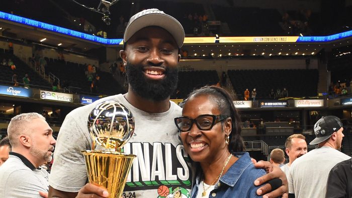 Boston Celtics guard Jaylen Brown takes his mother on a surreal journey