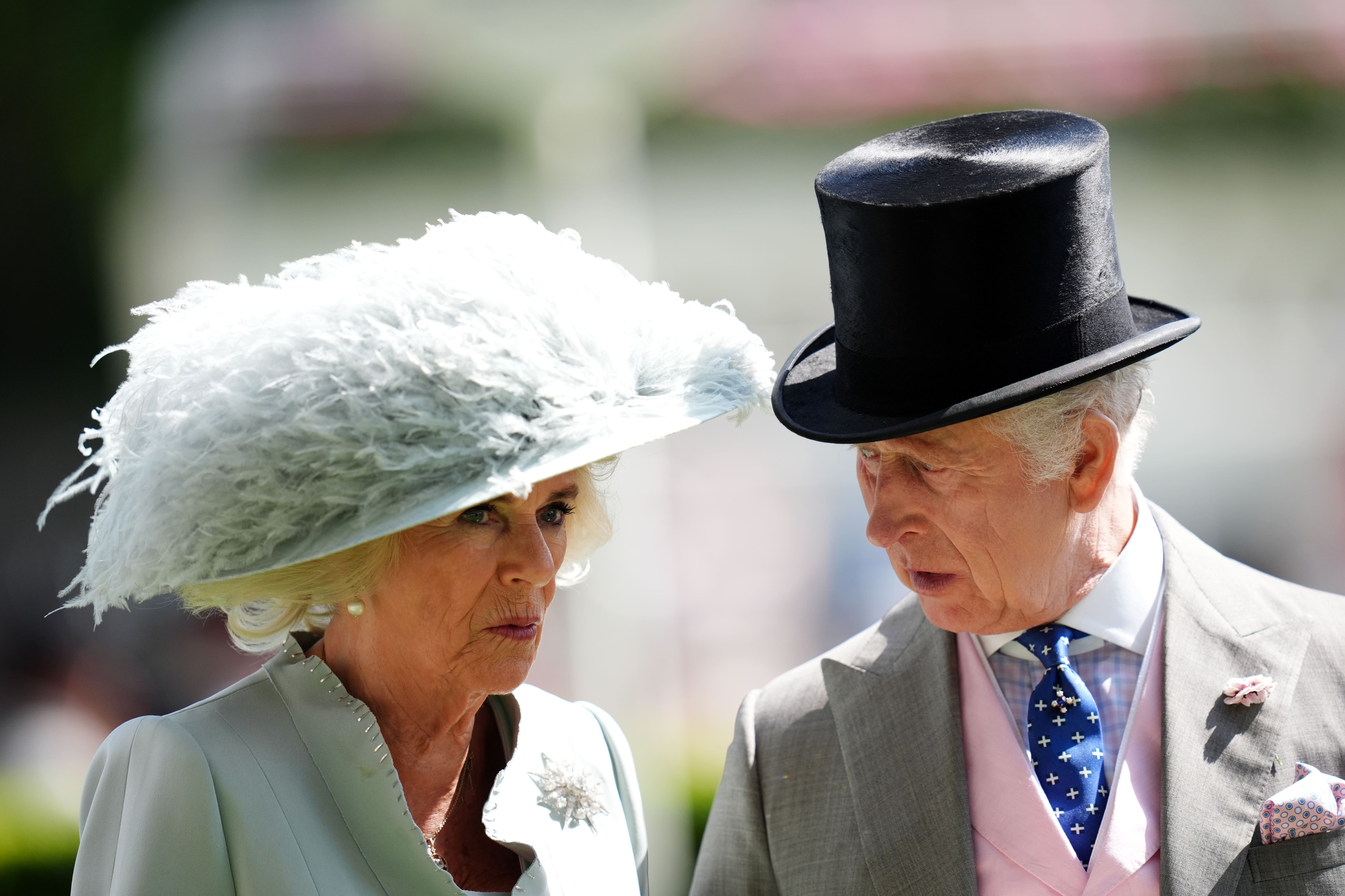 Charles and Camilla during day four of Royal Ascot at Ascot Racecourse in Berkshire on Friday