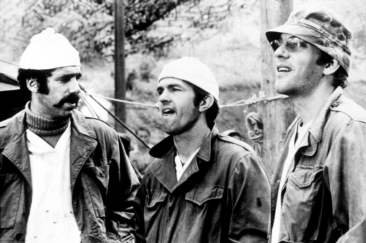 Elliott Gould, Tom Skerritt and Donald Sutherland in a scene from 