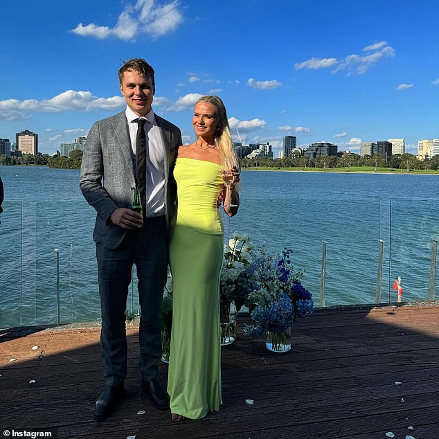 During treatment, she lost some of her hair, felt extremely weak, had no appetite, and her skin was very dry.  At the time, she was working in real estate but couldn't continue and began dating her boyfriend, AFL player Dylan Clarke.