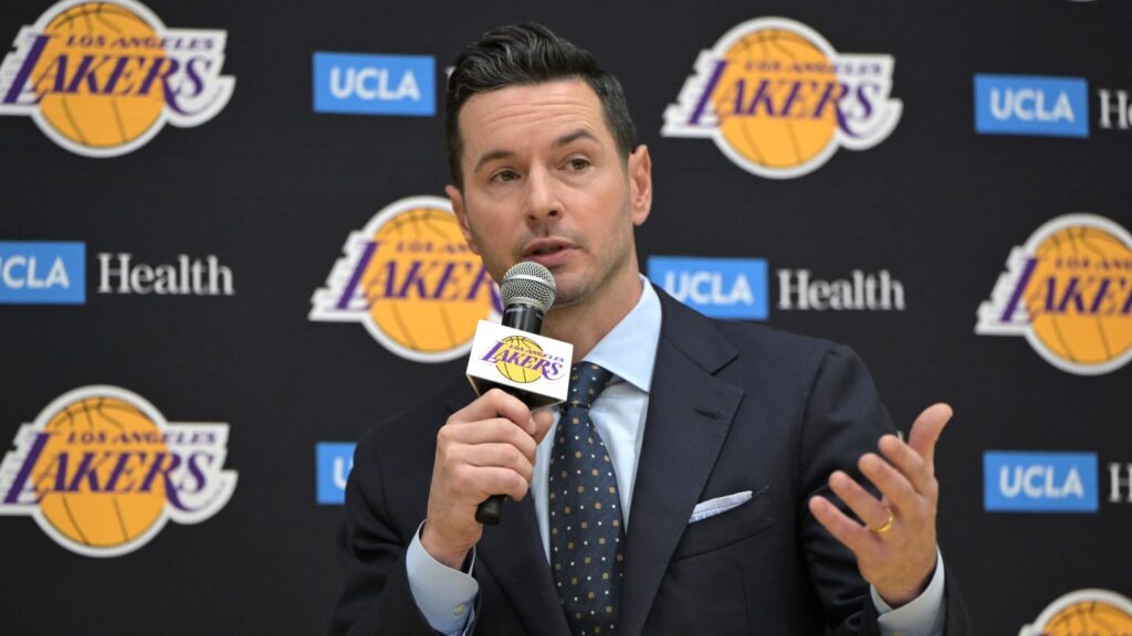 JJ Redick begins his Lakers coaching tenure with the near-impossible task of winning now and later