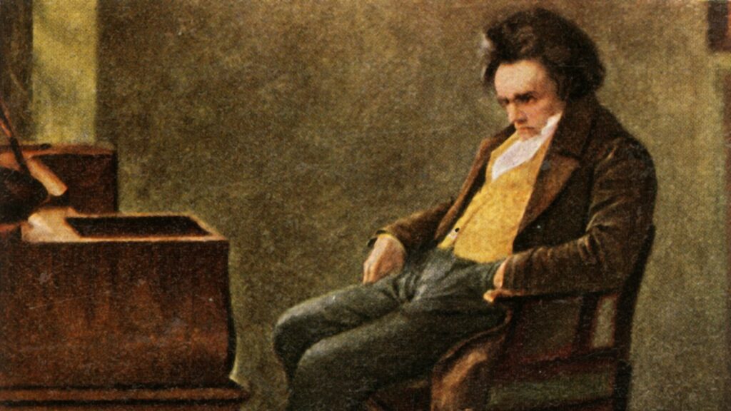 Beethoven was a classical and romantic composer, but his body was full of heavy metal