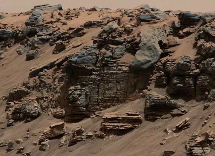 Scientists intrigued after discovering totally different type of rock on Mars