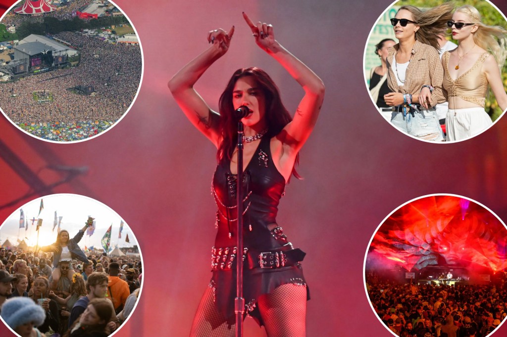 Dua Lipa headlines opening day as 200,000 revellers descend on Glastonbury Festival 2024: photos