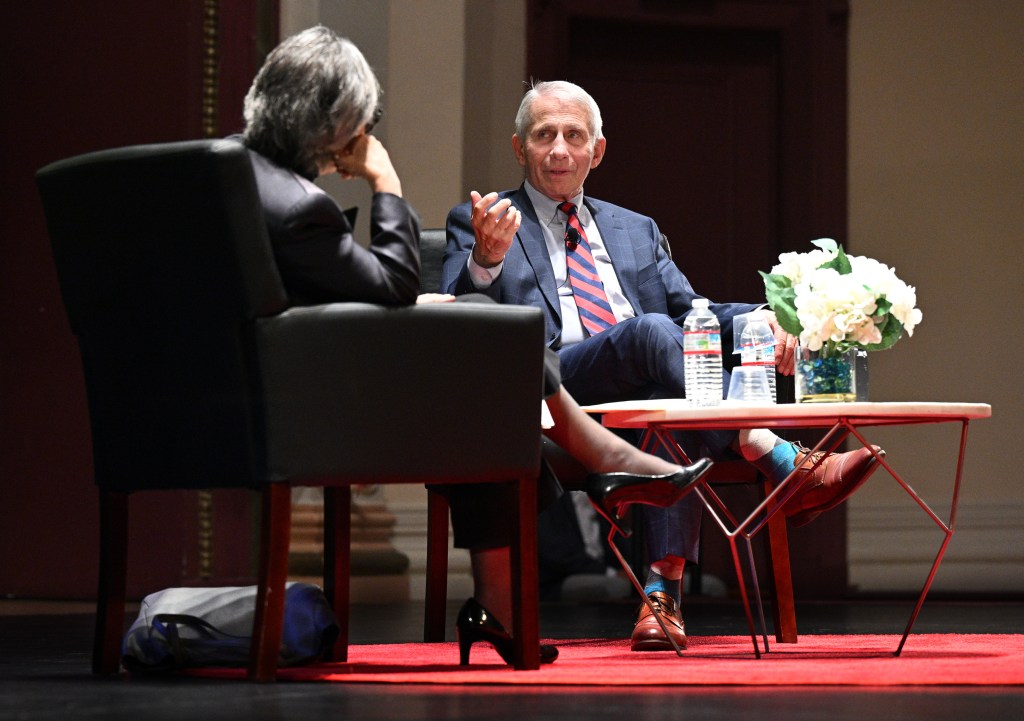 Fauci's event in Marin draws fans and haters