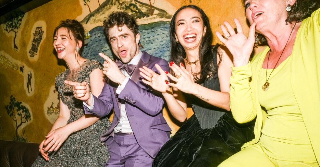 Daniel Radcliffe, Pete Townshend and Sarah Paulson party for the Tonys