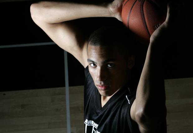 Portrait of Drew Gordon from Archbishop Mitty High School.  He is the All Mercury News Men's Basketball Player of the Year.  At Archbishop Mitty High School in San Jose on March 22, 2007. Josie Lepe/Mercury News.