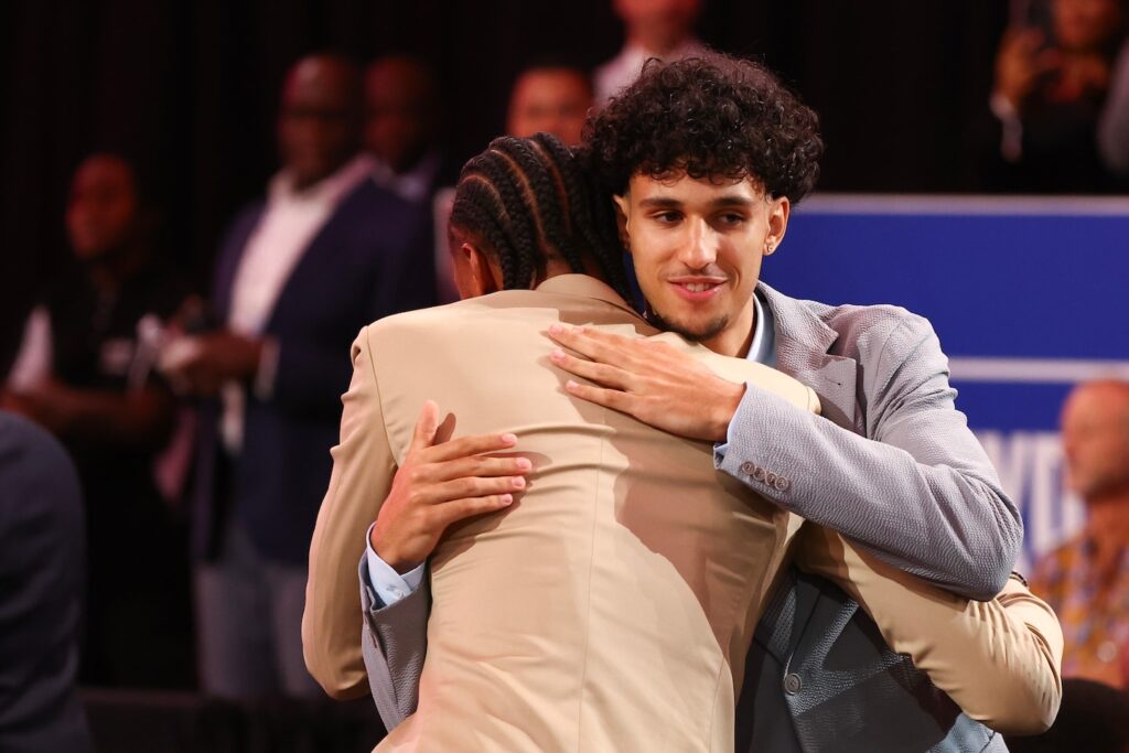 French teenagers Zaccharie Risacher and Alex Sarr score double in NBA draft