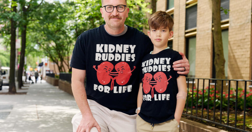 His son was born with a rare disease, so this father donated a kidney.  He