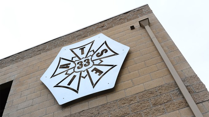 Reserved space for the IATSE building