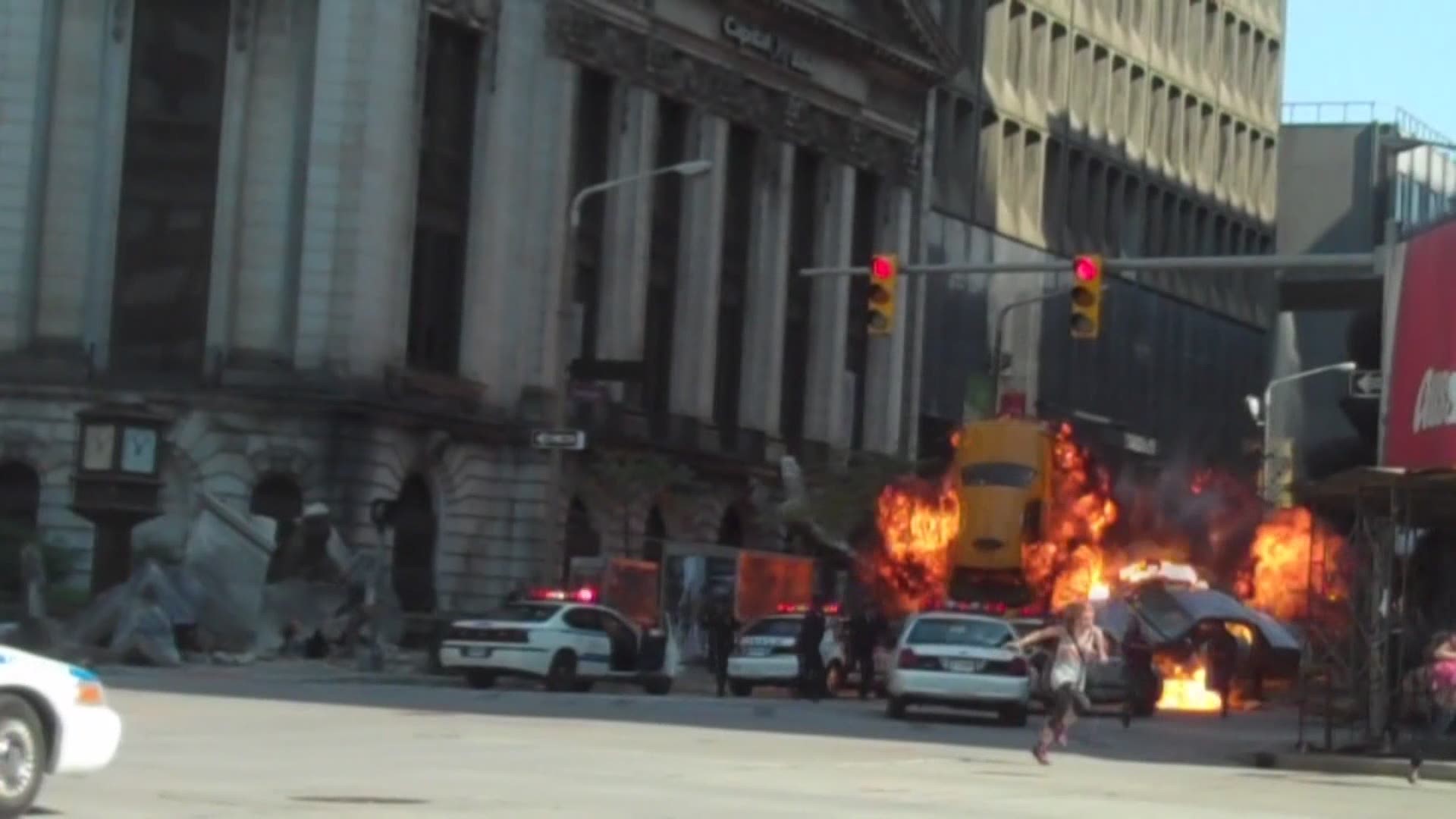 This archival video from August 2011 captures the explosive excitement behind the scenes when Marvel descended on Cleveland to film some of the first film's most action-packed sequences 