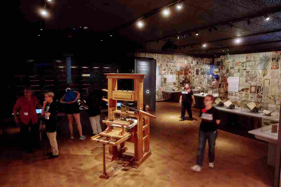 The new main exhibition hall at the Folger Shakespeare Library in Washington, DC, June 14, 2024.   