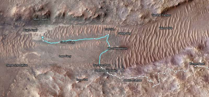 NASA's perseverance crosses an ancient river to reach its scientific goal