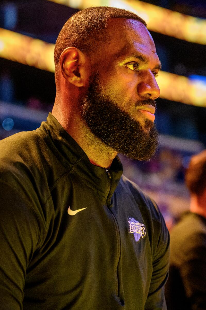 LeBron James, left, and Bronny James will be the first father-son duo to play in the NBA at the same time.