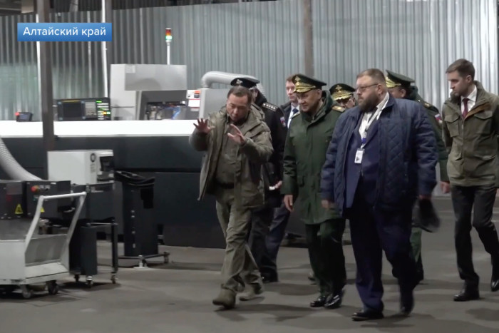 Sergei Shoigu was shown on state television in March in front of what appears to be a Tsugami machine at a factory in Altai.