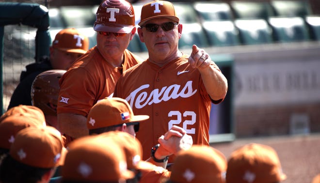 Texas baseball coach David Pierce was fired Monday after leading the Longhorns for eight years.  He had two years remaining on his contract and coached Texas to a 295-162 record that included three Big 12 titles and three trips to the College World Series.