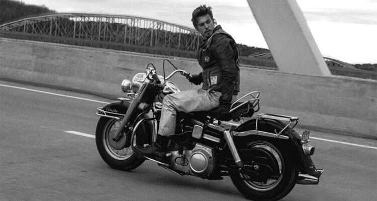 Austin Butler in the movie The Bikeriders