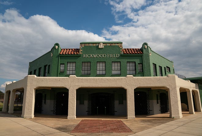 A general view of Rickwood Field in Birmingham, Alabama.