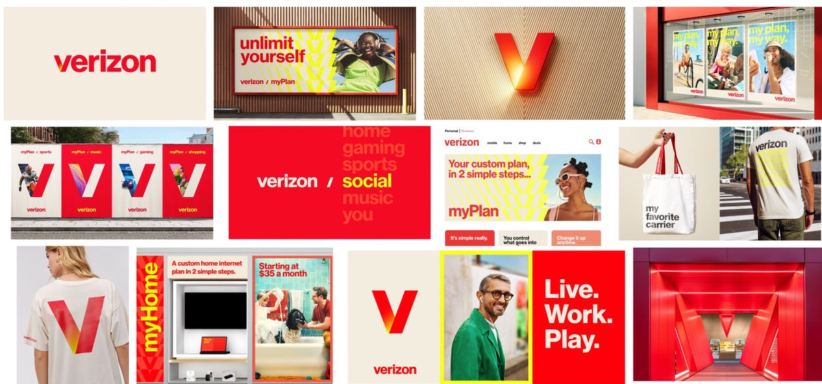 New Verizon branding