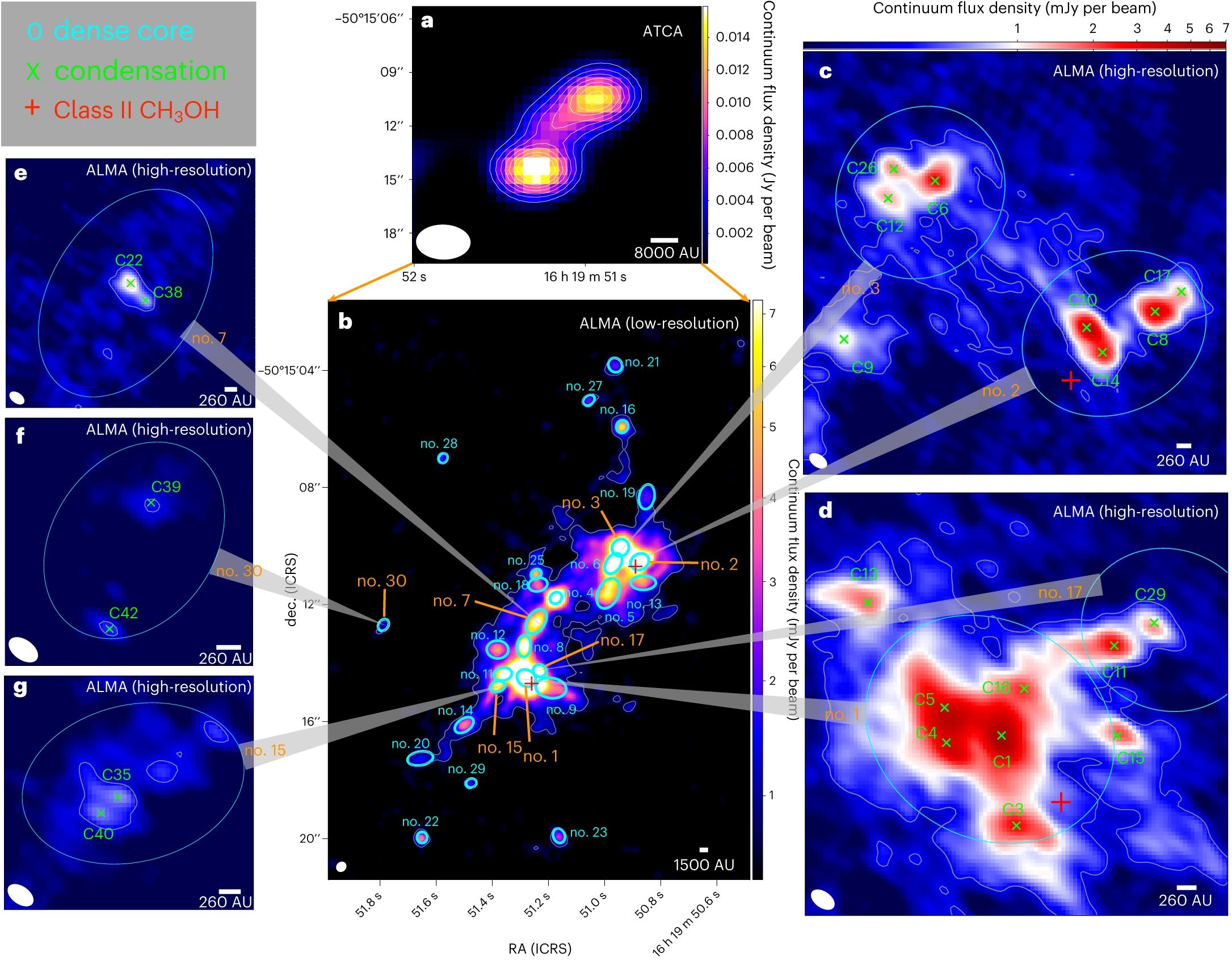                                 Description: A series of images showing star birth and various types of stars.