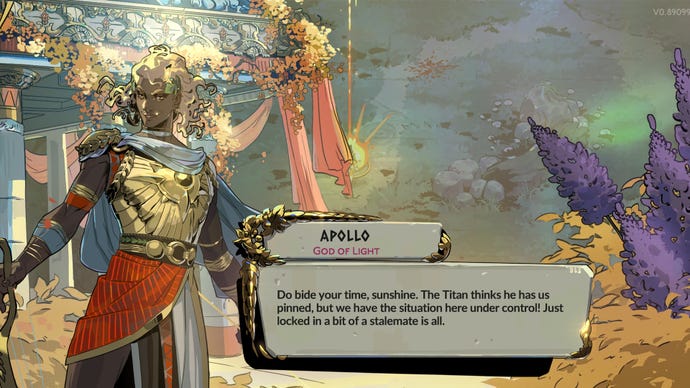 Screenshot of Apollo in Hades 2.