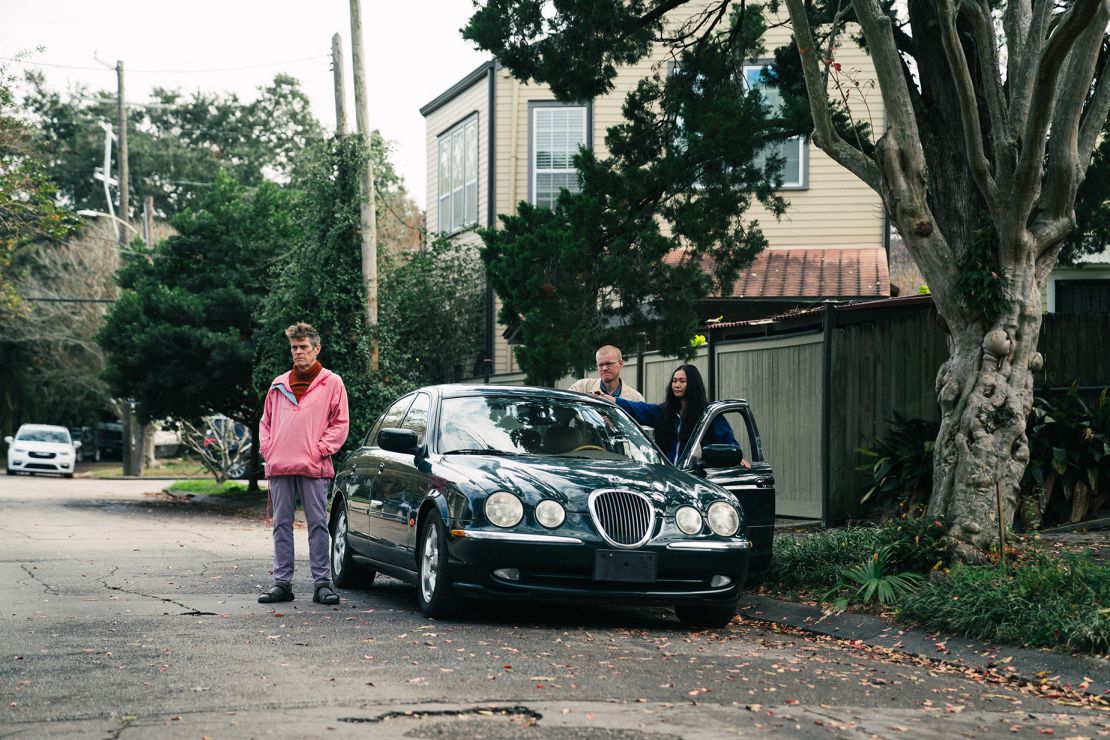 (Left to right): Willem Dafoe, Jesse Plemmons and Hong Chau in Kinds of Kindness. 