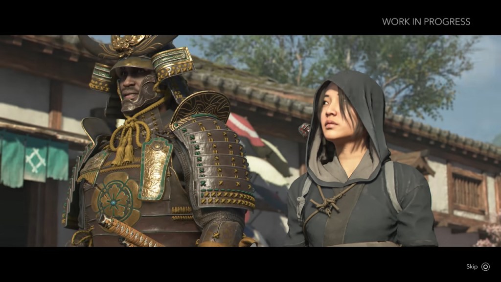 Yasuke (TBA) and Naoe (TBA) prepare to attack the local Daimyo's stronghold in Assassin's Creed Shadows (2024), Ubisoft