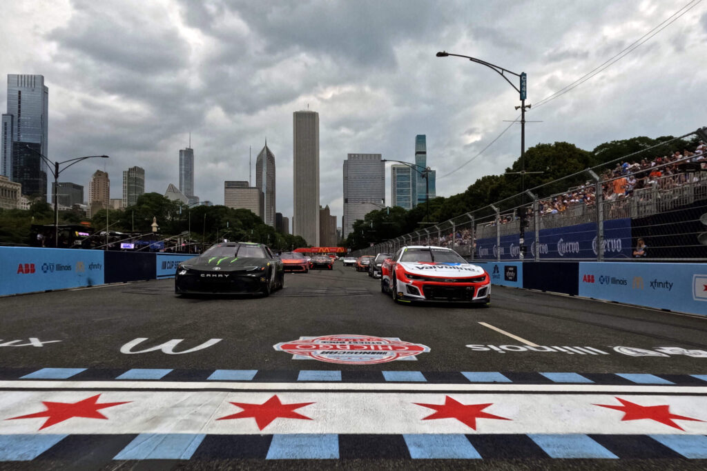 Rain again spoils NASCAR's Chicago show, but forecast isn't so gloomy