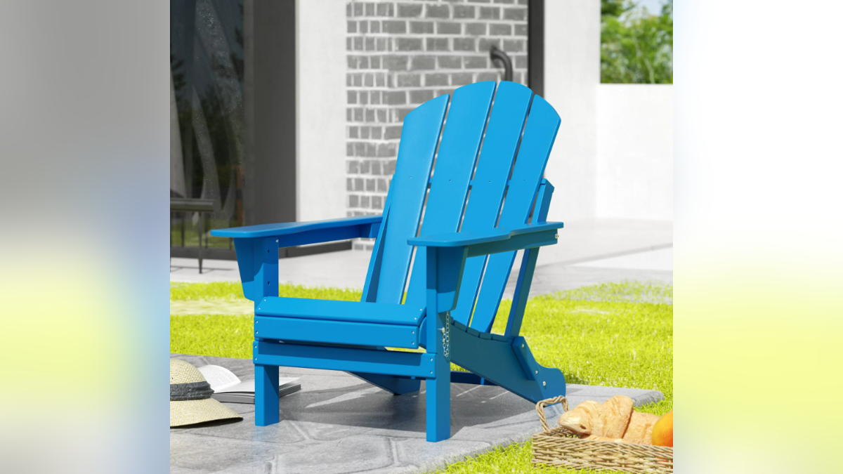 Relax in style with these Adirondack chairs. 