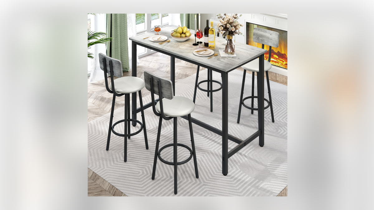 Add a durable high table to your kitchen or dining room. 