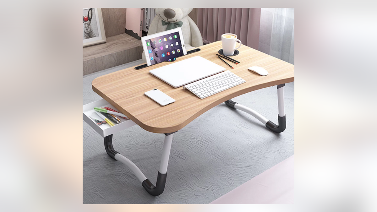 Work from anywhere with a laptop desk. 