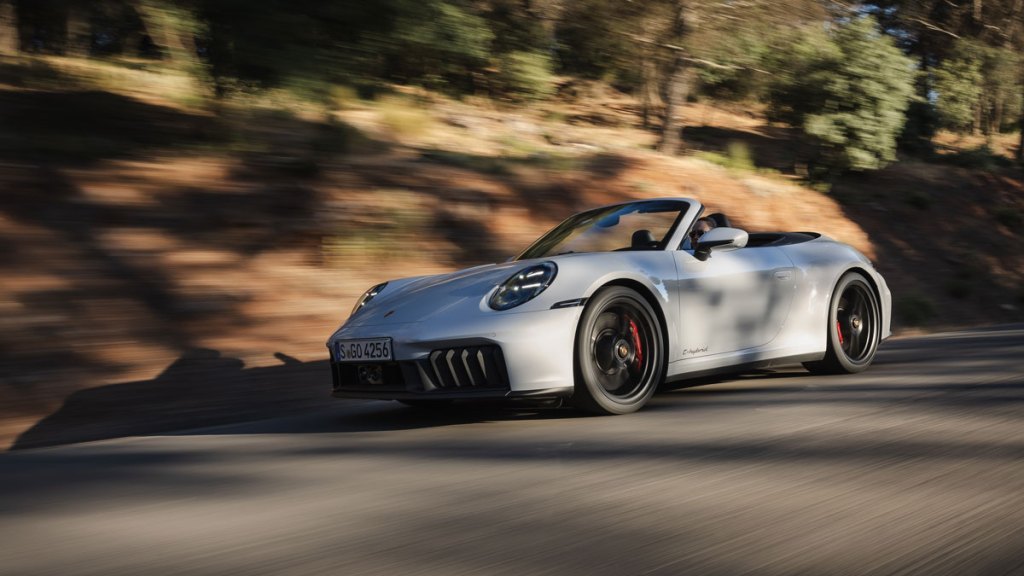 The Porsche 911 Carrera GTS Cabriolet hybrid.