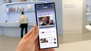 Circular search feature on Samsung Galaxy Z Fold 6