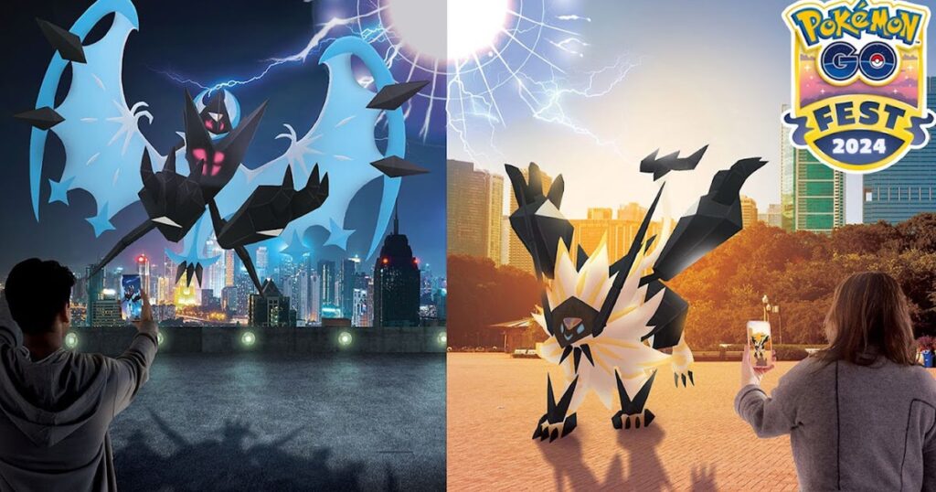 Effects of Sunsteel Strike and Moongeist Beam adventures in Pokémon Go