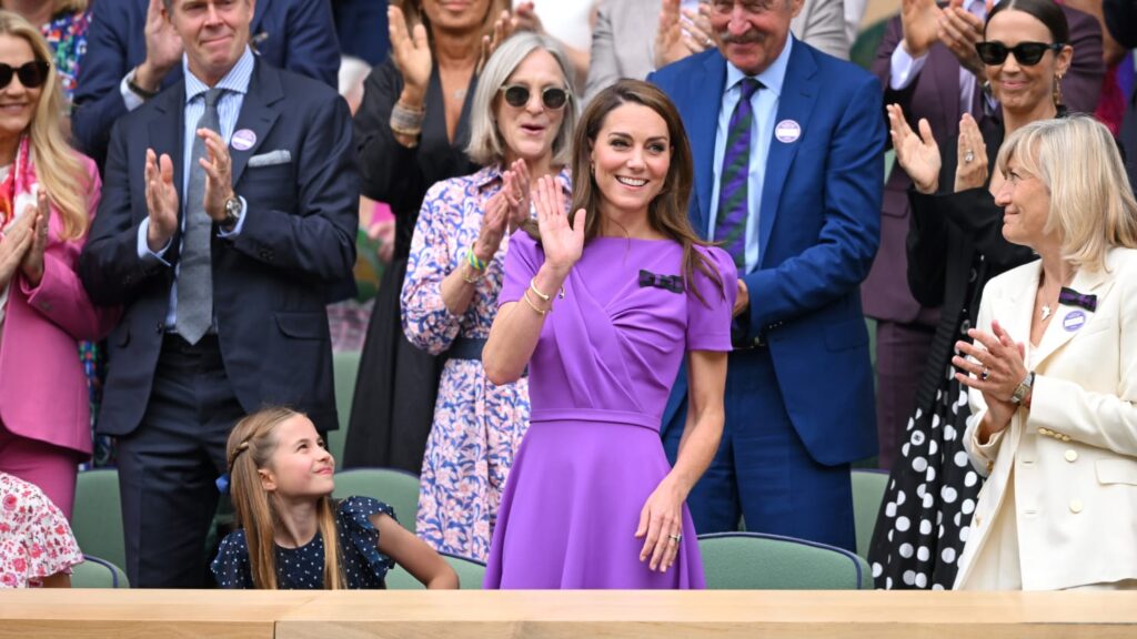 'It's great to be back': Kate Middleton makes spectacular appearance at Wimbledon