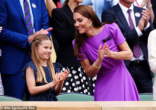 Kate Middleton and Charlotte smiled and smiled throughout the game