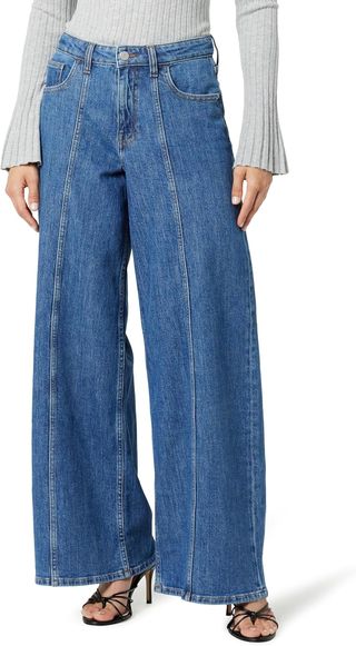 The Drop Women's Frida Relaxed Fit Jean, Medium Indigo, 27