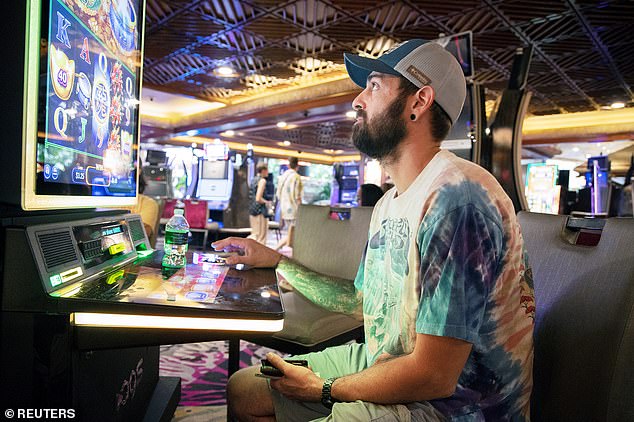 Aaron Bartosic of Millville, Pennsylvania, plays the Mirage on July 14, a few days before it closes